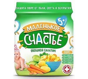Piure pentru copii Malenikoe sceastie Salata de legume 90 gr (5m+)