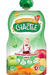 Piure pentru copii Malenikoe sceastie Mix de legume și fructe (6 luni +) 90 gr