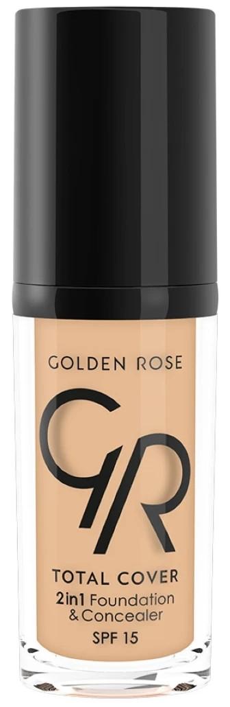 Тональный крем Golden Rose Total Cover 2in1 Foundation & Concealer 03 (8691190963637)