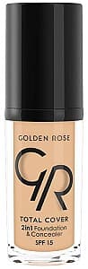 Тональный крем Golden Rose Total Cover 2in1 Foundation & Concealer 03 (8691190963637)