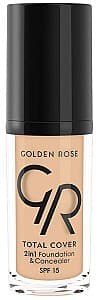 Тональный крем Golden Rose Total Cover 2in1 Foundation & Concealer 02 (8691190963620)