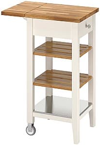 Сервировочный стол IKEA Stenstorp 45x43x90 Белый/Дуб(Бежевый)