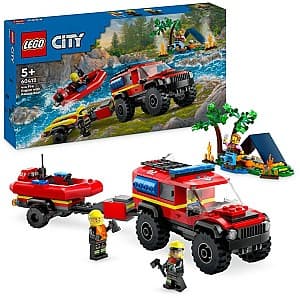 Конструктор LEGO City 4X4 Fire Truck With Rescue 60412