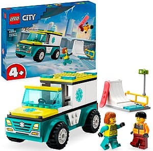 Constructor LEGO City Emergency Ambulance And Snowboarder 60403