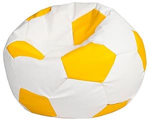 Кресло мешок Beanbag Ares XL White Yellow