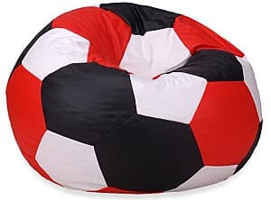 Fotoliu puf Beanbag Ares XL Red White Black