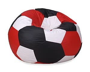 Кресло мешок Beanbag Ares XXL Red White Black