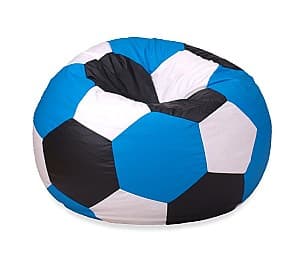 Fotoliu puf Beanbag Ares XXL Blue White Black