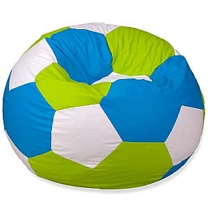 Fotoliu puf Beanbag Ares XXL Green White Blue