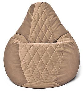 Fotoliu puf Beanbag Maserrati Romb L Coffee