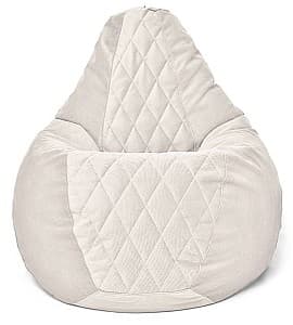 Fotoliu puf Beanbag Maserrati Romb L White