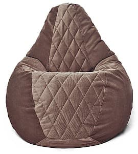 Кресло мешок Beanbag Maserrati Romb L Brown