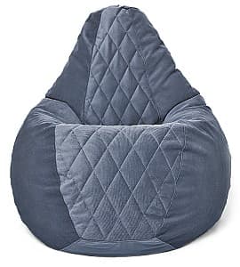 Fotoliu puf Beanbag Maserrati Romb L Gray