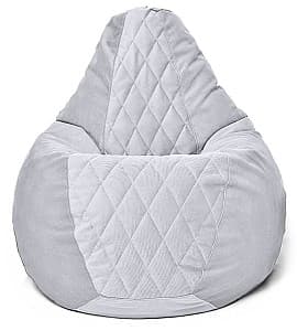 Fotoliu puf Beanbag Maserrati Romb L Light Gray