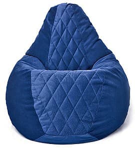 Fotoliu puf Beanbag Maserrati Romb L Blue