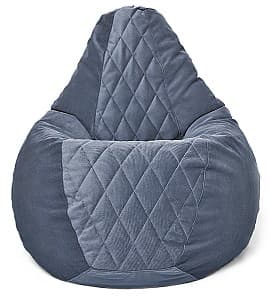 Кресло мешок Beanbag Maserrati Romb XL Gray
