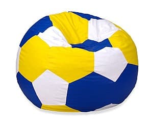 Fotoliu puf Beanbag Ares L Blue Yellow White