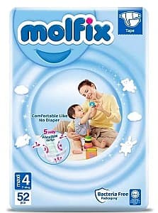 Памперсы для детей Molfix №4 3D Maxi 52 шт (8690536813285)