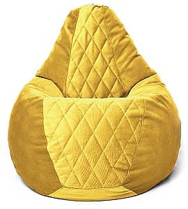 Fotoliu puf Beanbag Maserrati Romb XL Yellow