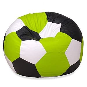 Fotoliu puf Beanbag Ares L Green Black White