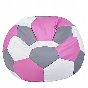 Кресло мешок Beanbag Ares L Pink White Gray