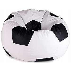 Fotoliu puf Beanbag Ares L White Black