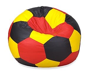 Fotoliu puf Beanbag Ares L Yellow Black Red