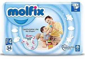 Pampers Molfix №4+ Anti Sagging Maxi Plus 34 buc (8690536833900)