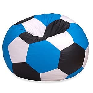 Fotoliu puf Beanbag Ares L Blue White Black