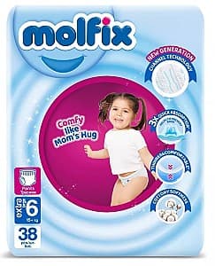 Памперсы для детей Molfix №6 3D Extra Large 38 шт (8690536842735)