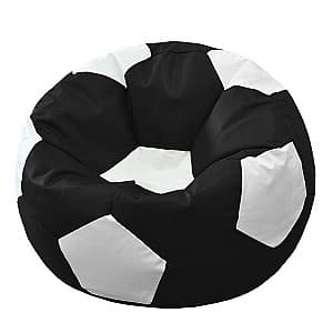 Fotoliu puf Beanbag Ares L Black White