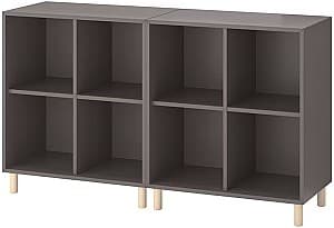 Etajera IKEA Eket cu picioare/lemn 140x35x80 Gri Inchis