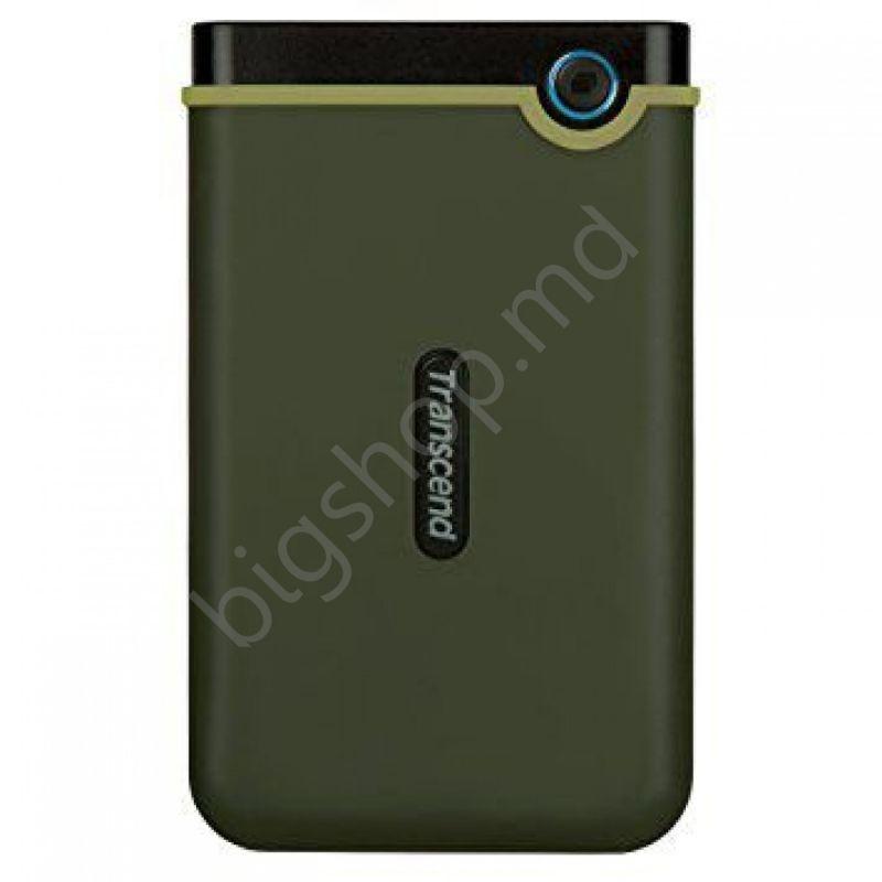 Hard disk extern Transcend 2.5 External HDD 1.0TB (USB3.0) StoreJet 25M3G Slim Military Green
