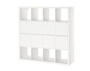 Стеллаж IKEA Kallax с 8 вставками 147x147 Белый