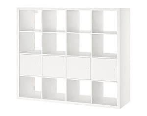 Стеллаж IKEA Kallax с 4 вставками 147x147 Белый