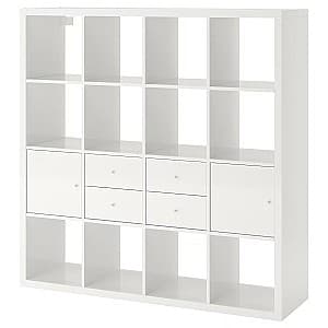 Etajera IKEA Kallax cu 4 poliţe 147x147 Lucios/Alb