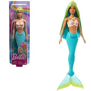 Papusa BARBIE Sirena cu păr albastru – verde HRR03