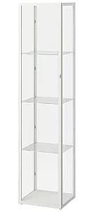 Dulap cu vitrina IKEA Blaliden/Strimsav usi sticla/iluminat 35x32x151 Alb