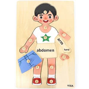Puzzle VIGA Băiețel – Descoperim părțile corpului 446690