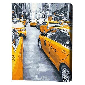 Tablou pe numere BrushMe Taxi din New York BS25434