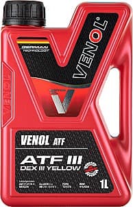 Гидравлическое масло Venol ATF III G Yellow 1l