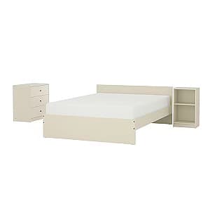 Set dormitor IKEA Gursken 3 piese/cu comoda Bej-deschis