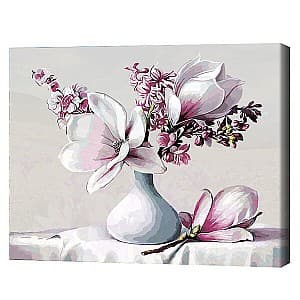 Tablou pe numere BrushMe Un buchet de magnolii BS303FC