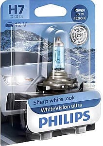 Lampă auto Philips H7 White Vision Ultra