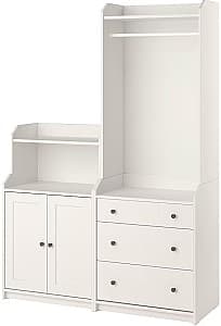 Antreu IKEA Hauga dulap deschis/1 polita 139x46x199 Alb