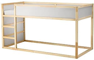 Детская кровать IKEA Kura 90x200 Белый/Сосна(Бежевый)