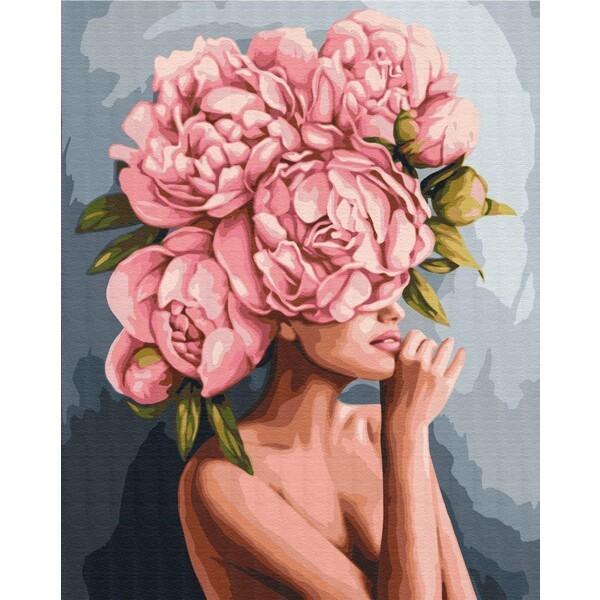 Tablou pe numere BrushMe Atingere de bujori RBS51481FC