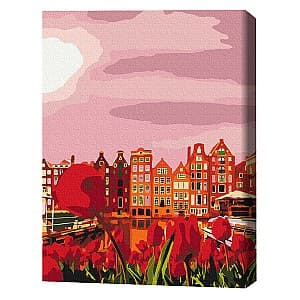 Картина по номерам BrushMe Кирпичные цвета Амстердама RBS1010FC