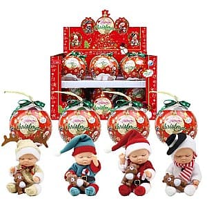 Papusa Essa Toys Bebeluș de Crăciun în glob (4 modele)
