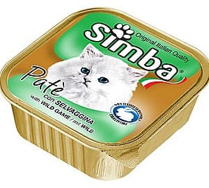Влажный корм для кошек SIMBA CAT Pate with wild games 100gr